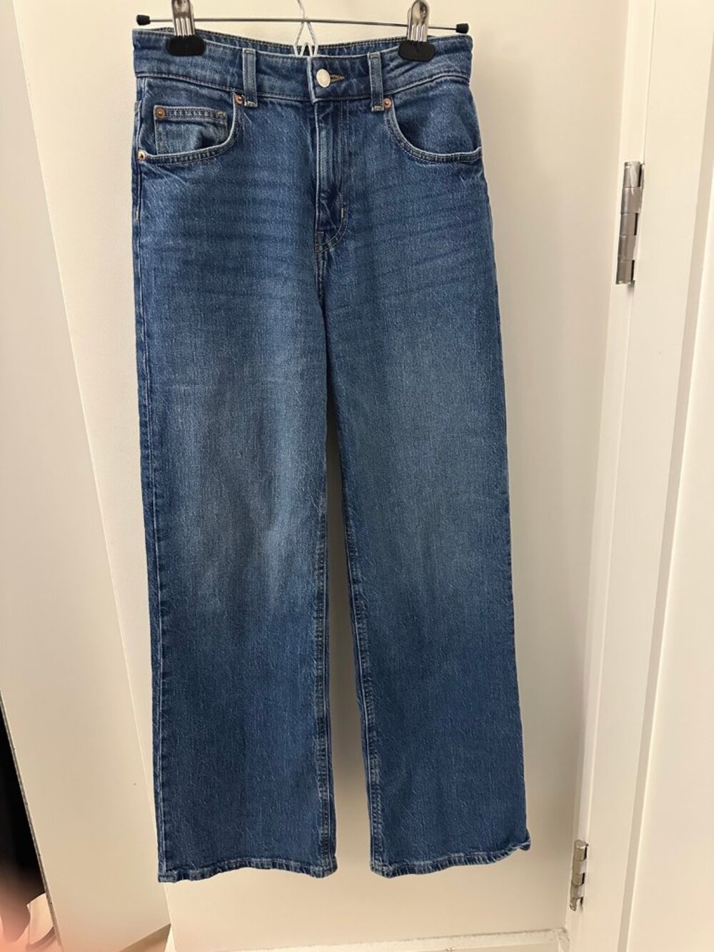 H&M Wide Leg Jeans Medium Wash Size 4